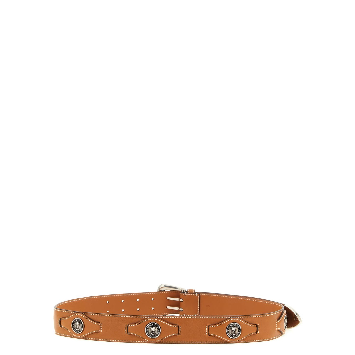 Ermanno Scervino Brown Calfskin Regular Belt