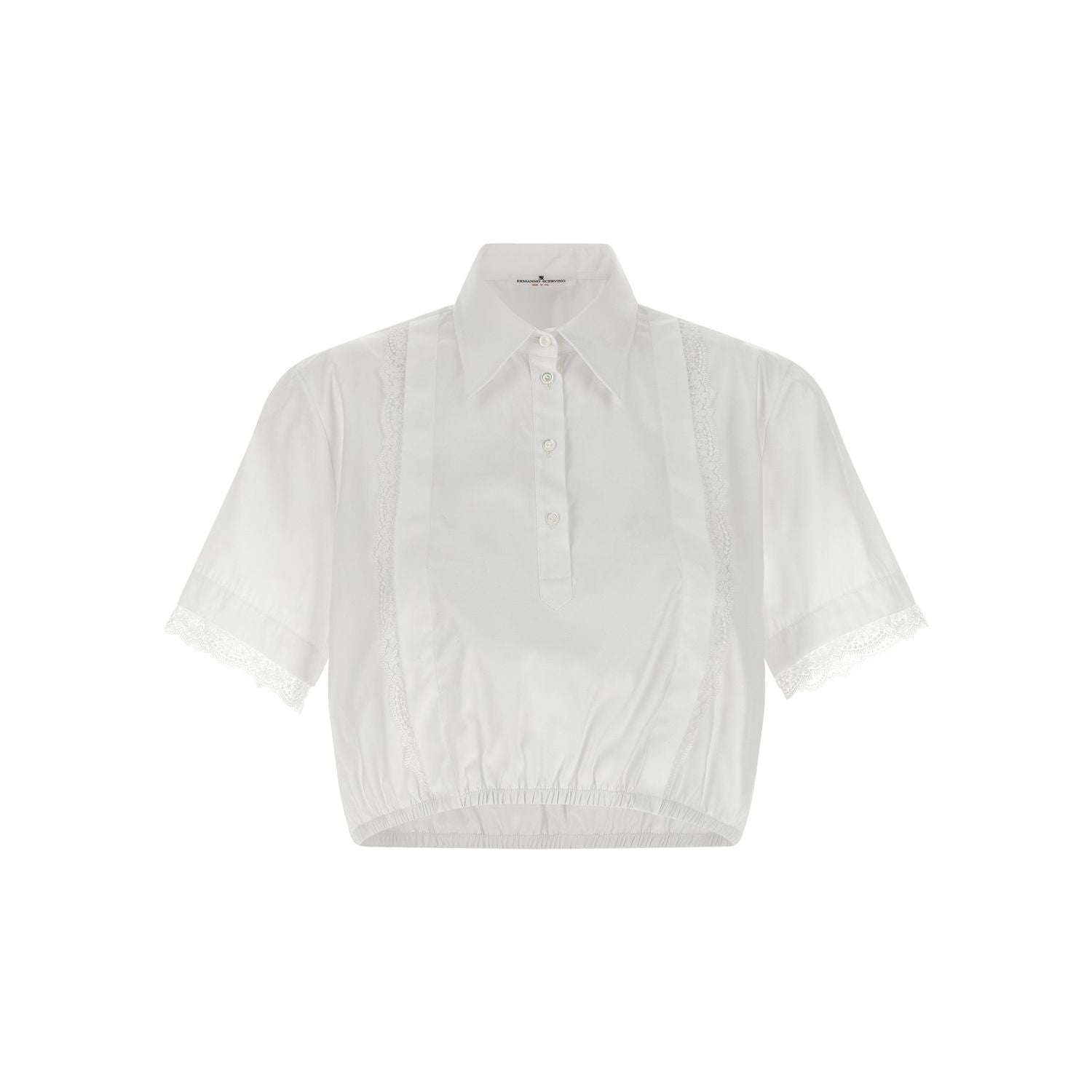 Ermanno Scervino White Cotton Blouse