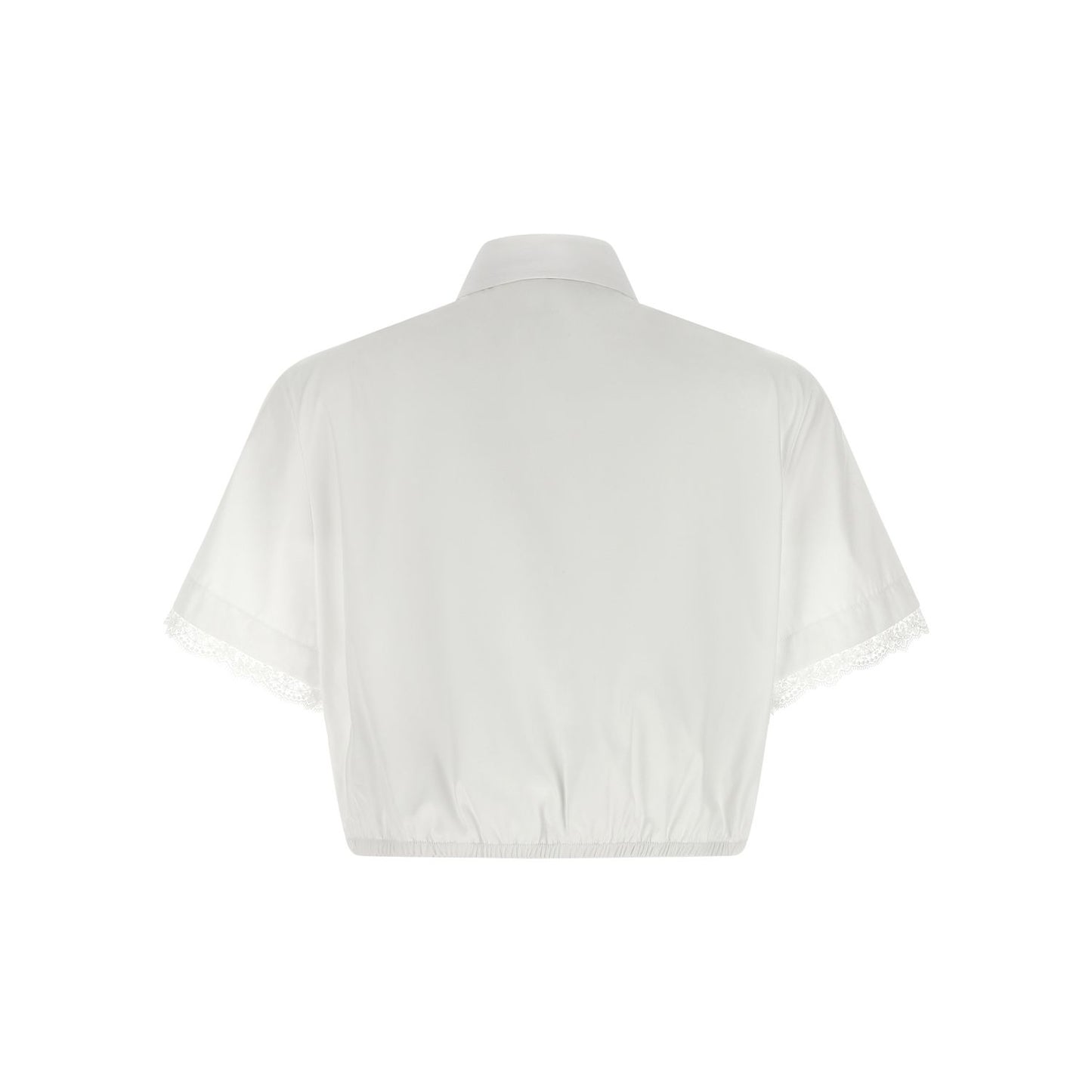 Ermanno Scervino White Cotton Blouse