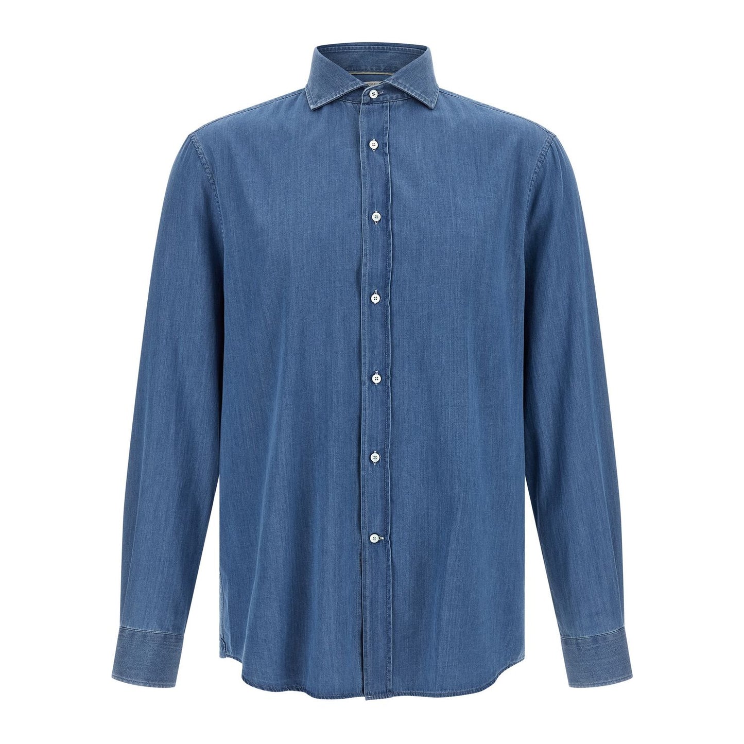 Brunello Cucinelli Blue Cotton Blouse