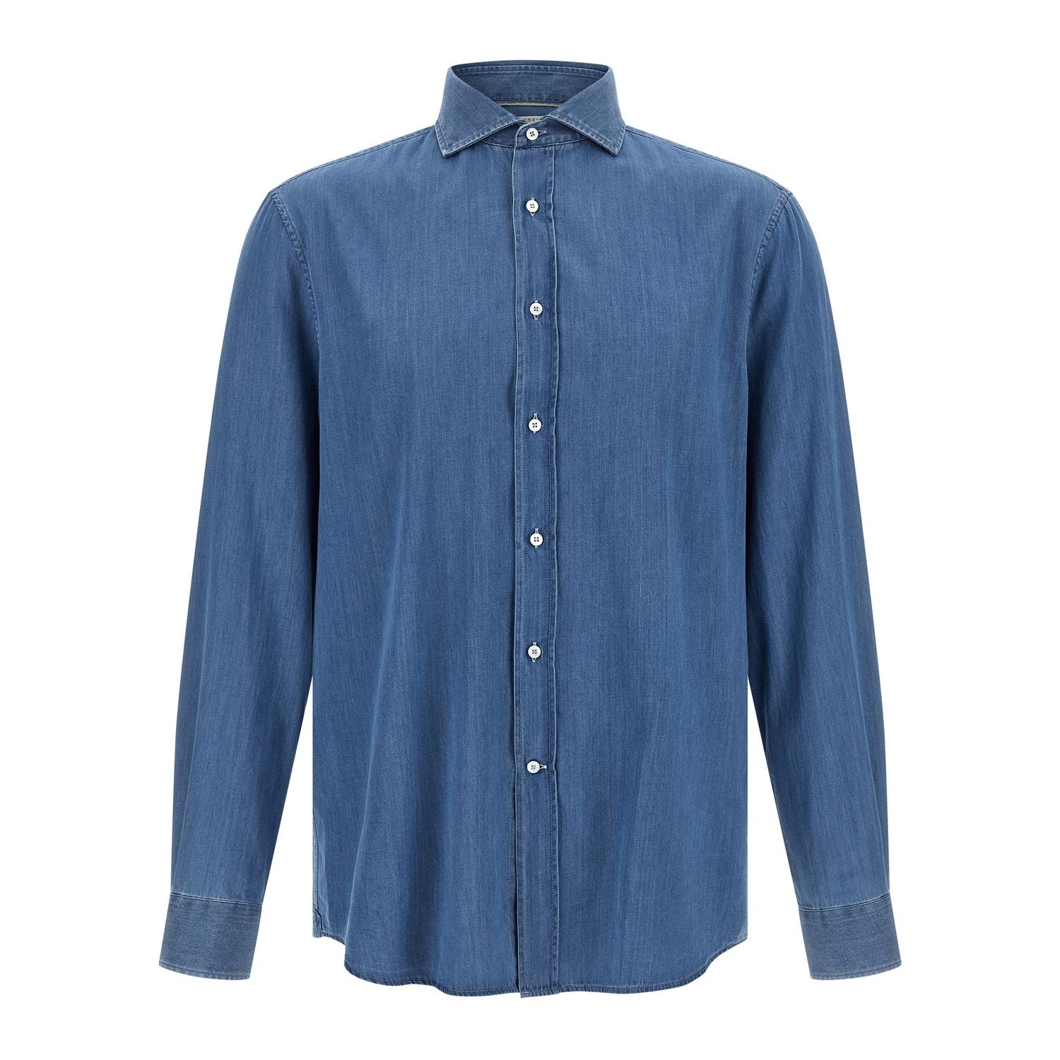 Brunello Cucinelli Blue Cotton Blouse