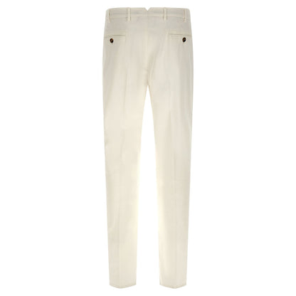 Brunello Cucinelli White Cotton Casual Pants