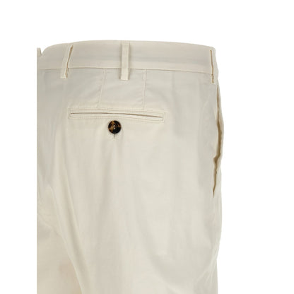 Brunello Cucinelli White Cotton Casual Pants