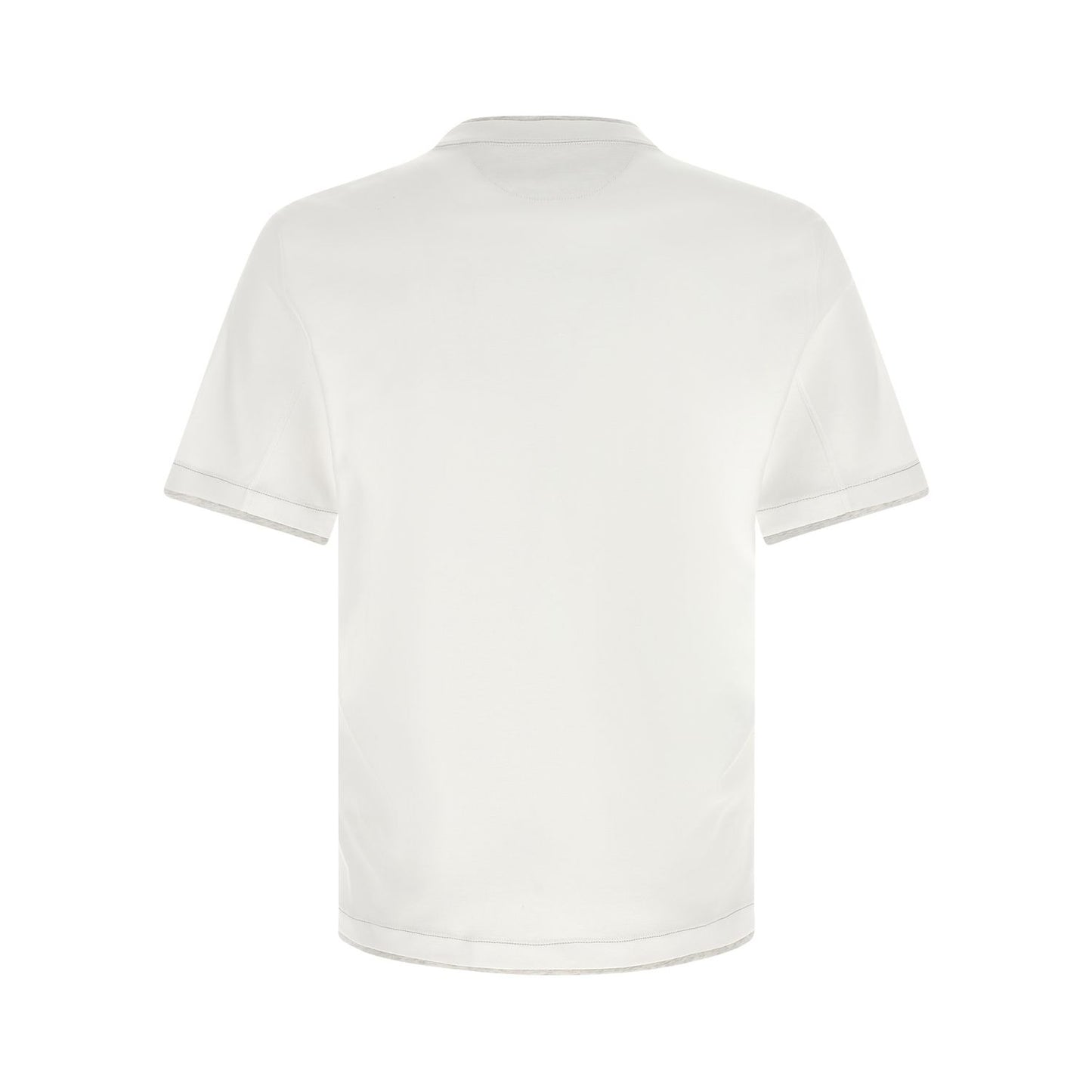 Brunello Cucinelli White Cotton T-Shirt