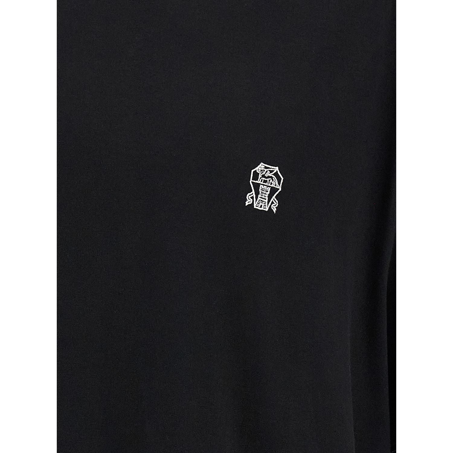 Brunello Cucinelli Black Cotton T-Shirt