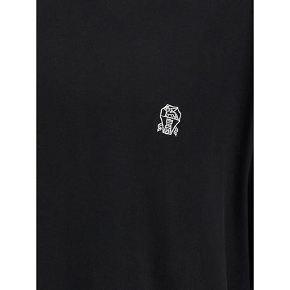 Brunello Cucinelli Black Cotton T-Shirt