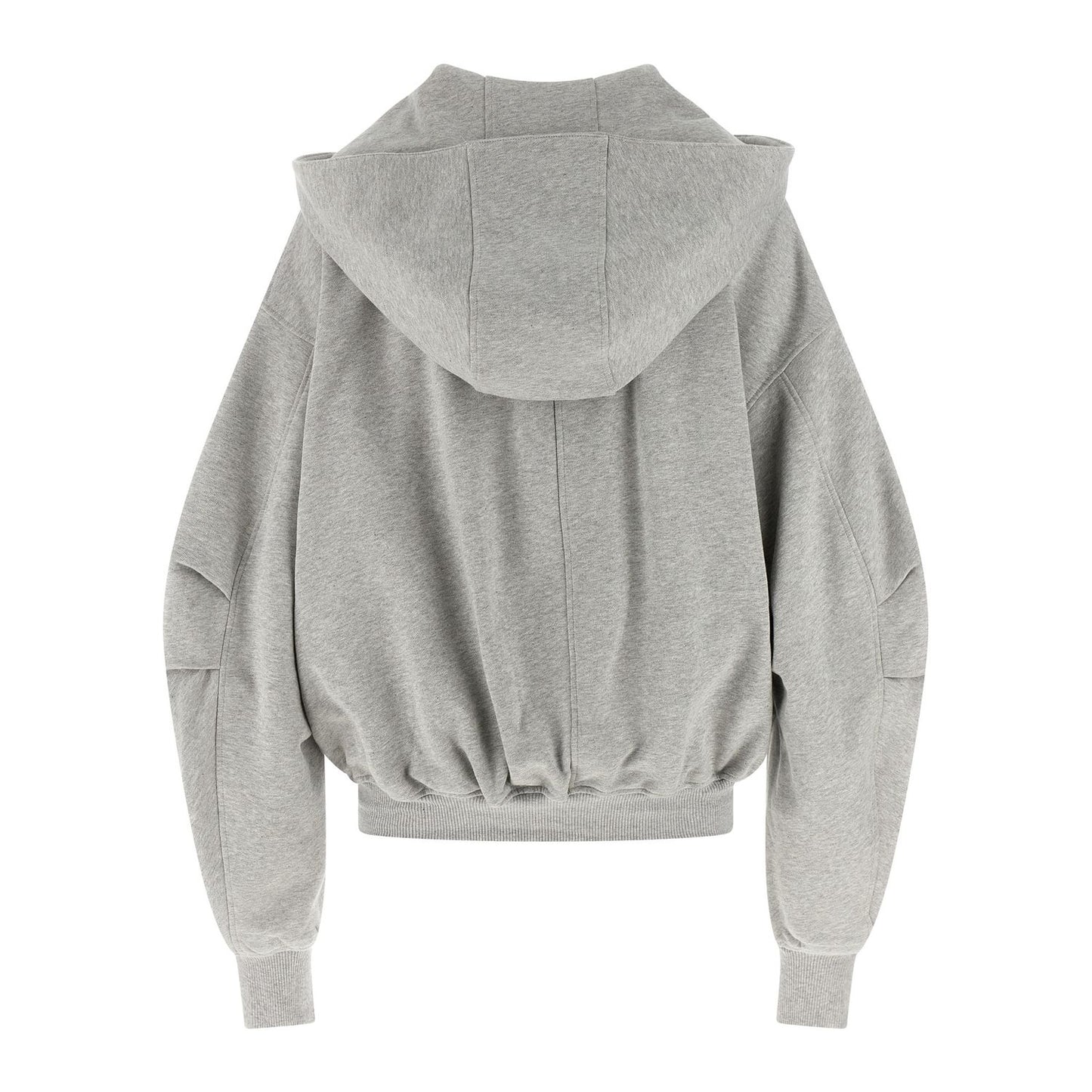 The Attico Gray Cotton Sweatshirt