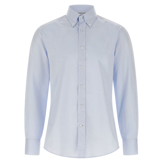 Brunello Cucinelli Blue Cotton Blouse