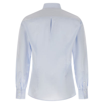 Brunello Cucinelli Blue Cotton Blouse