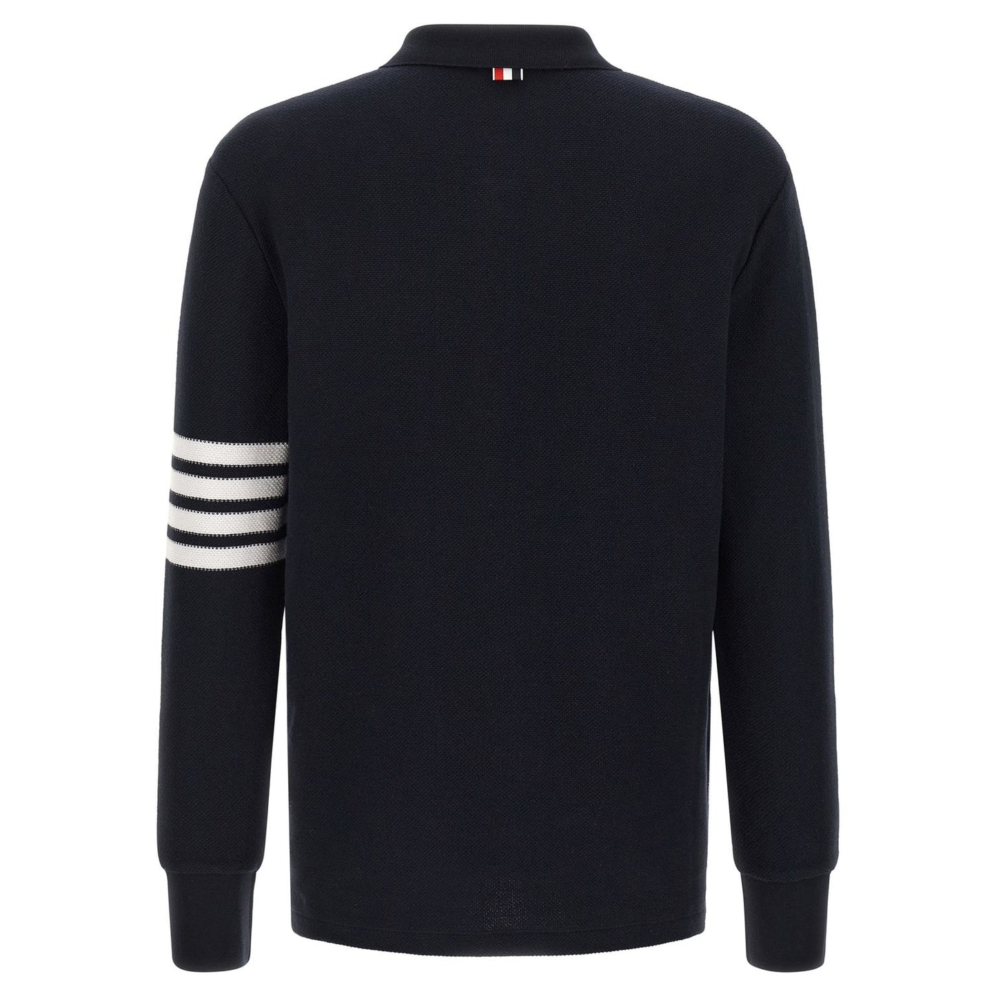 Thom Browne Blue Cotton Polo Shirt