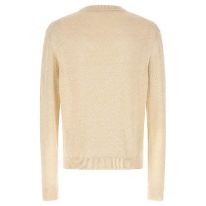 Jil Sander Beige Hemp Cardigan