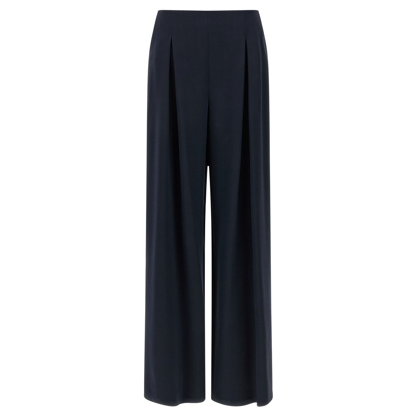 Max Mara Blue Silk Casual Pants