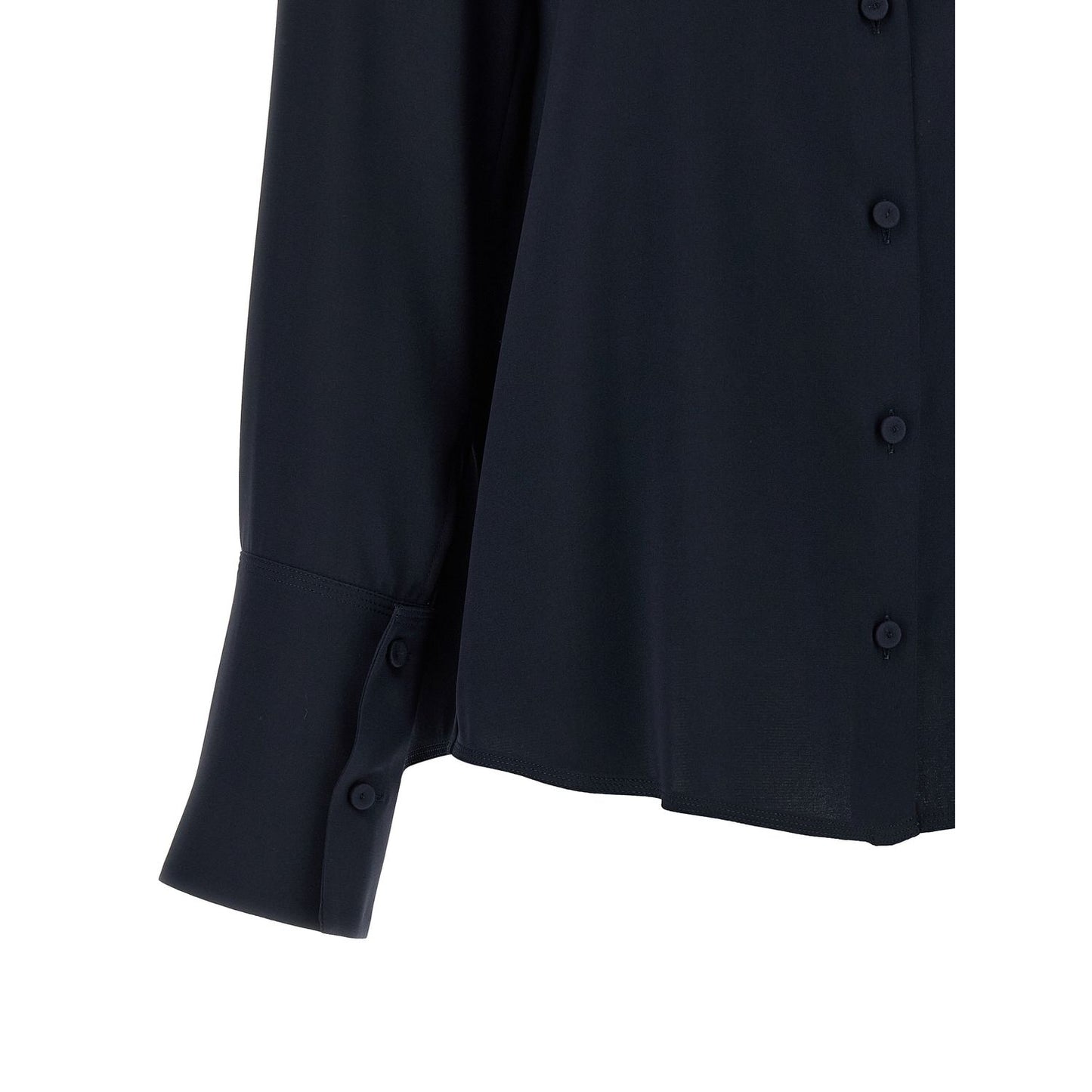 Max Mara Blue Silk Blouse