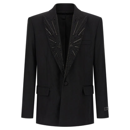 Balmain Black Virgin Wool Blazer