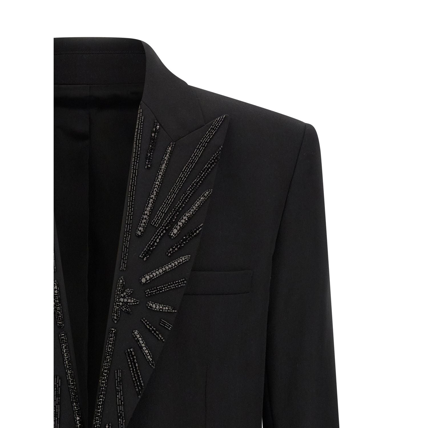 Balmain Black Virgin Wool Blazer