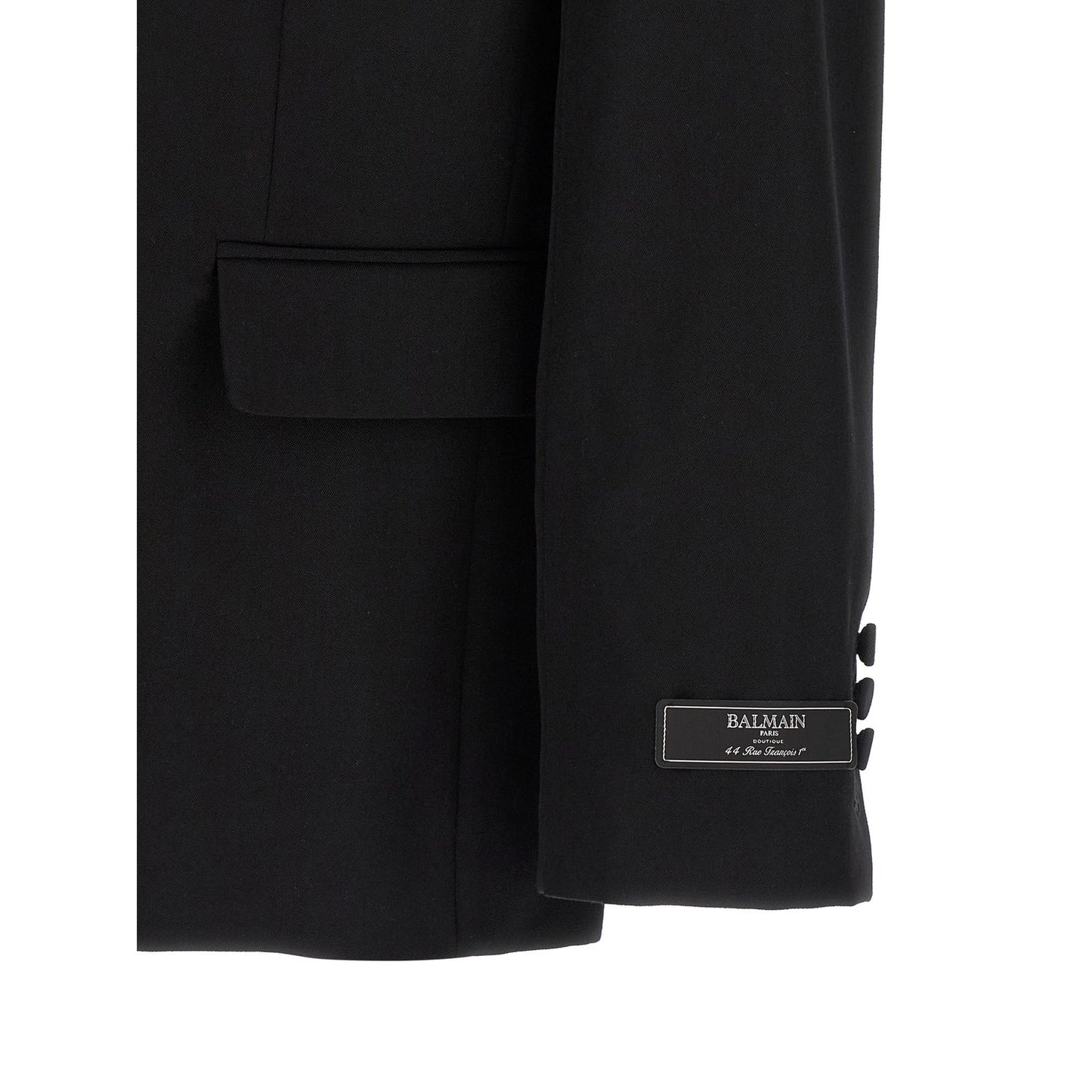 Balmain Black Virgin Wool Blazer