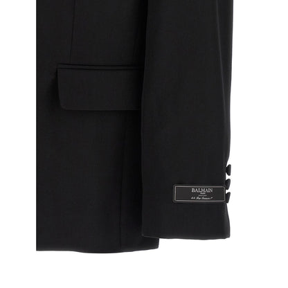 Balmain Black Virgin Wool Blazer