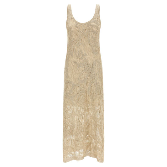 Brunello Cucinelli Beige Linen Long Dress