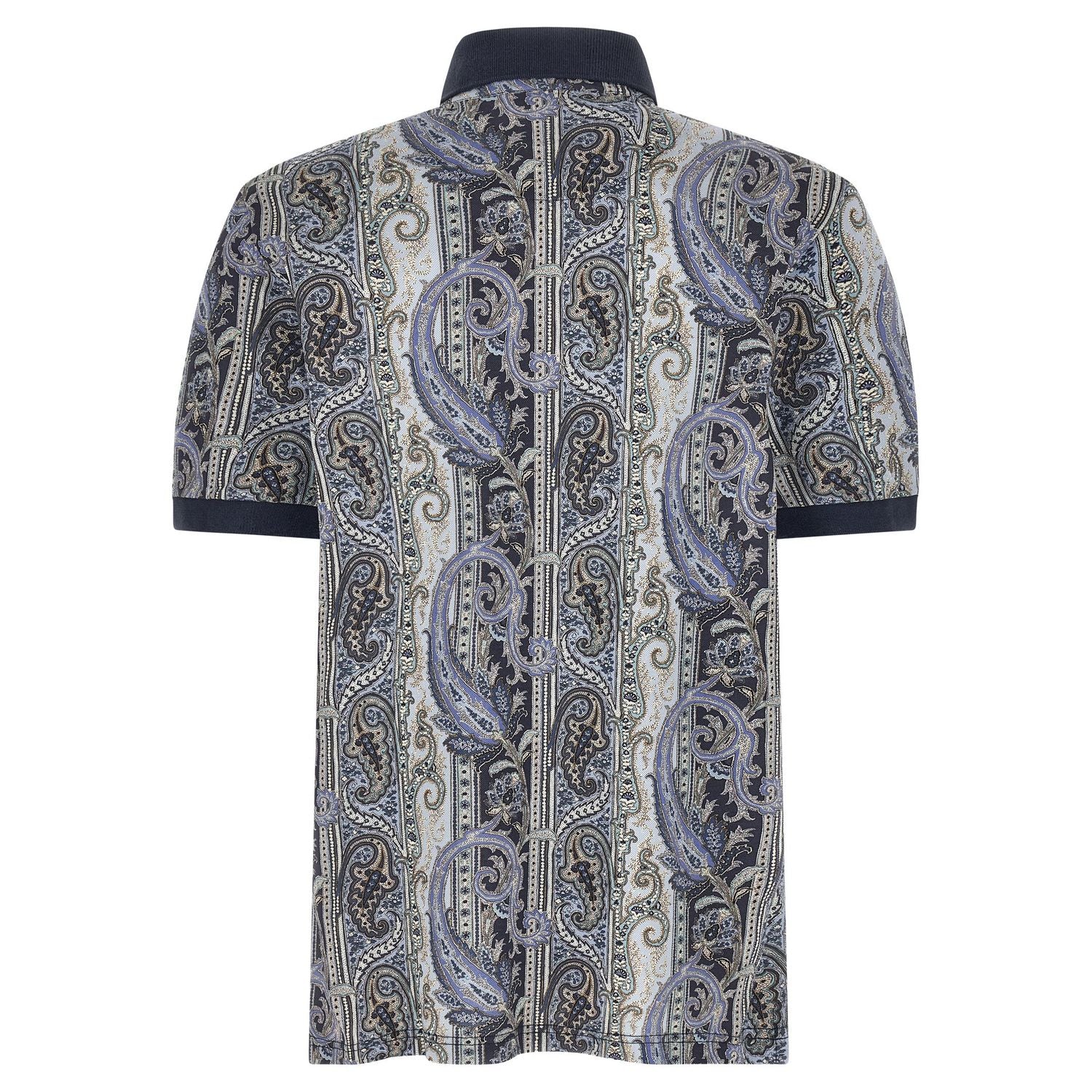Etro Blue Cotton Polo Shirt
