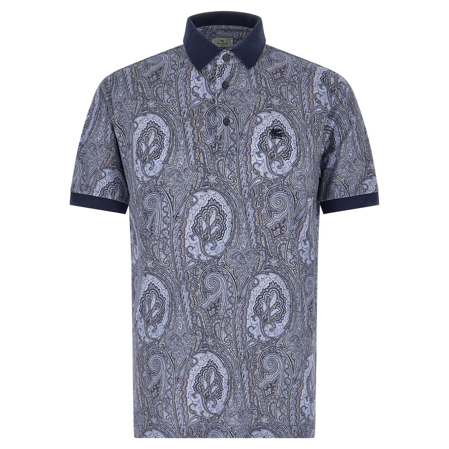 Etro Blue Cotton Polo Shirt