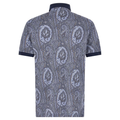Etro Blue Cotton Polo Shirt