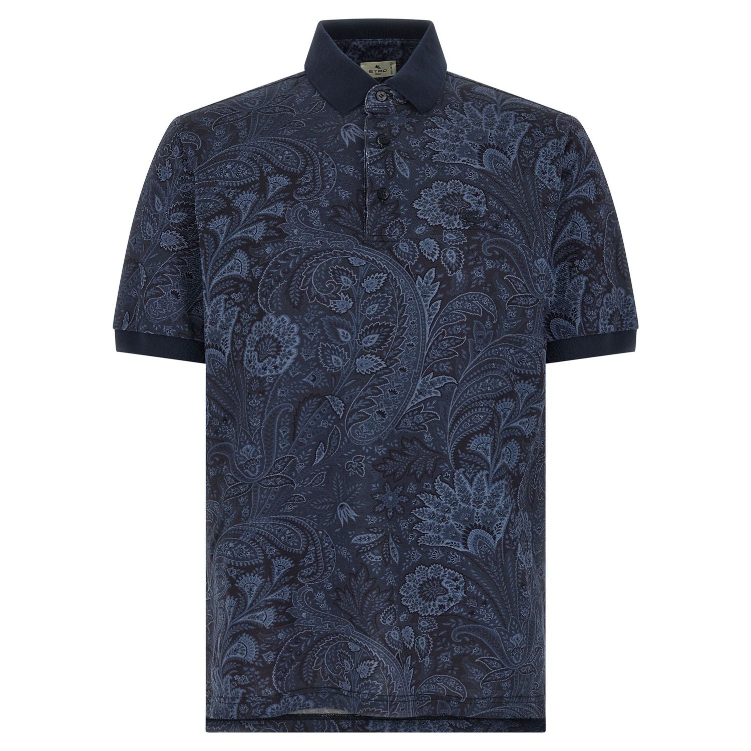 Etro Blue Cotton Polo Shirt