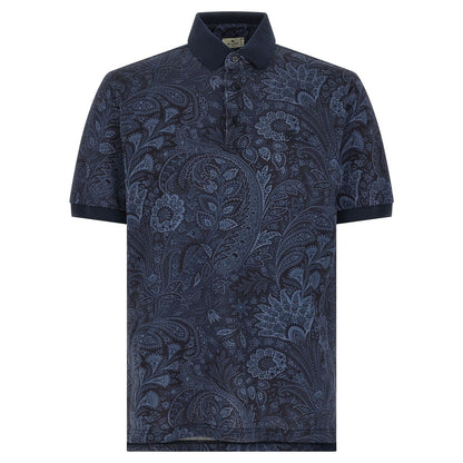 Etro Blue Cotton Polo Shirt