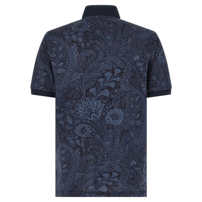Etro Blue Cotton Polo Shirt