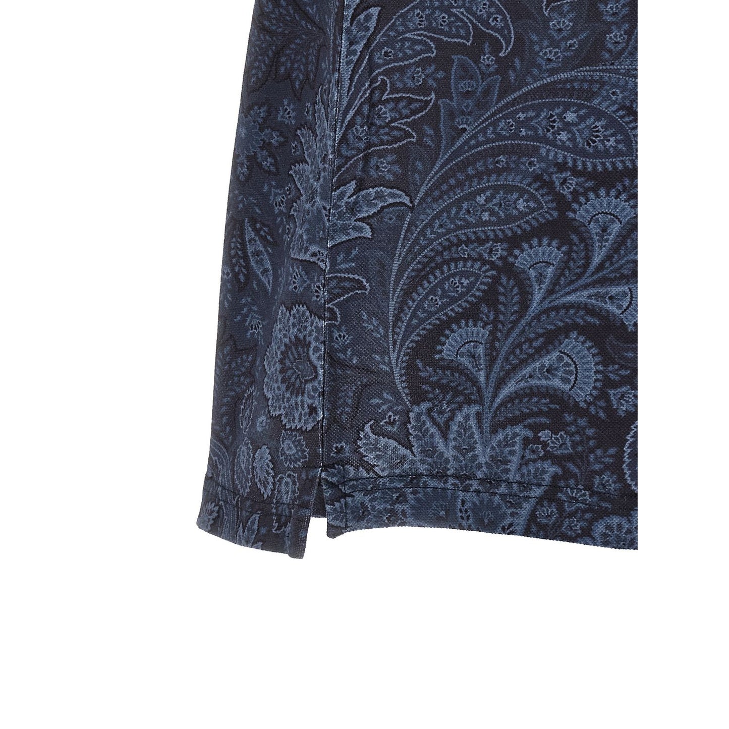 Etro Blue Cotton Polo Shirt