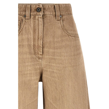 Brunello Cucinelli Beige Cotton Jeans Denim