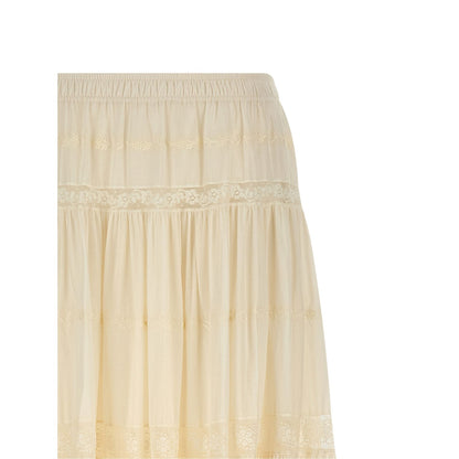 Ermanno Scervino White Cotton Mini Skirt