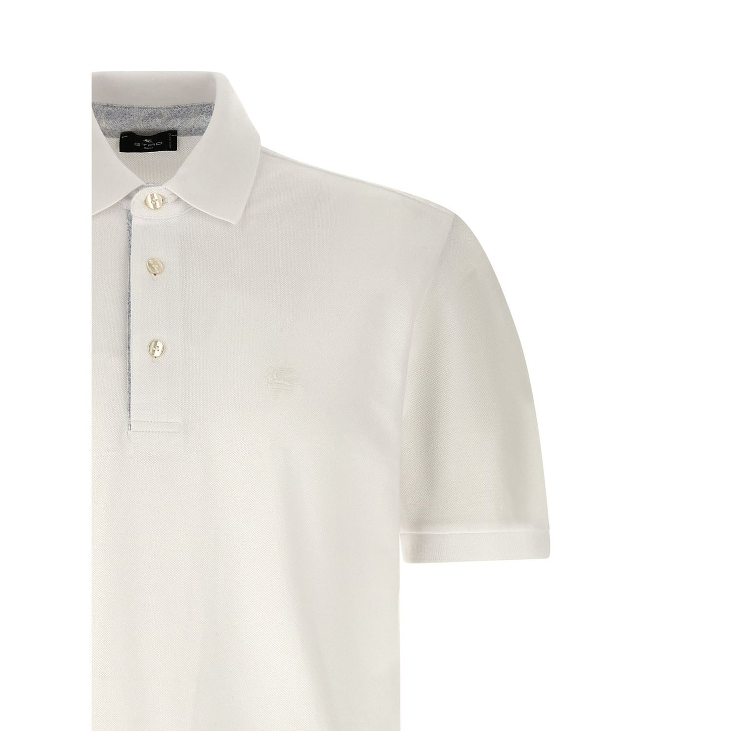 Etro White Cotton Polo Shirt