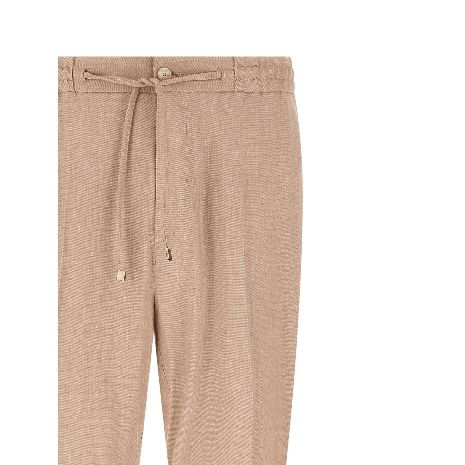 Etro Beige Linen Joggers (Workout Pants)