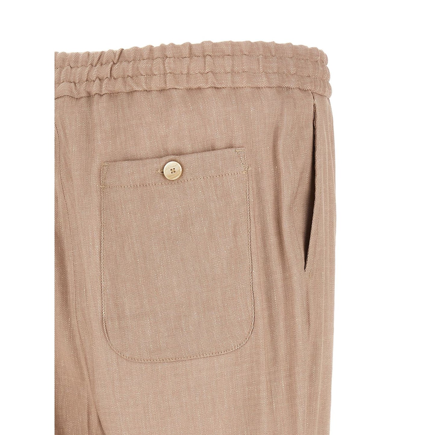 Etro Beige Linen Joggers (Workout Pants)