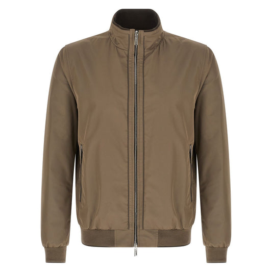 MooRER Beige Polyester Bomber