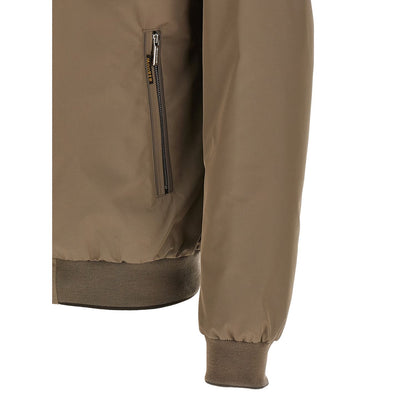 MooRER Beige Polyester Bomber