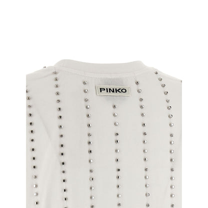 PINKO White Cotton T-Shirt