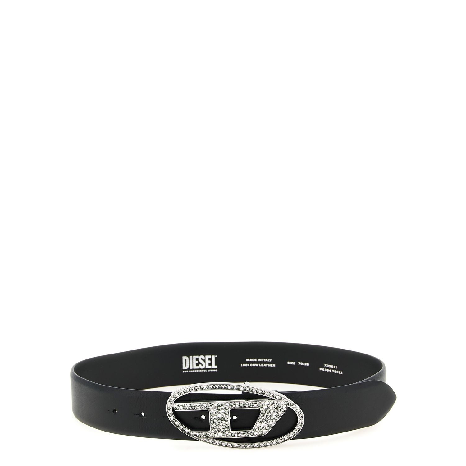 Diesel Black Leather Regular Belt