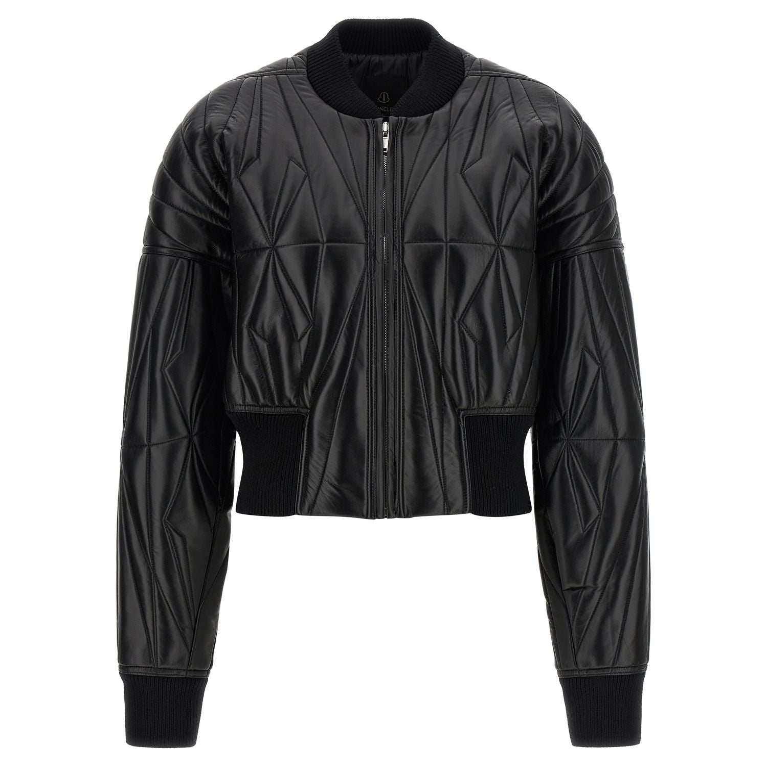 Rick Owens Black Lamb Leather Leather Jacket