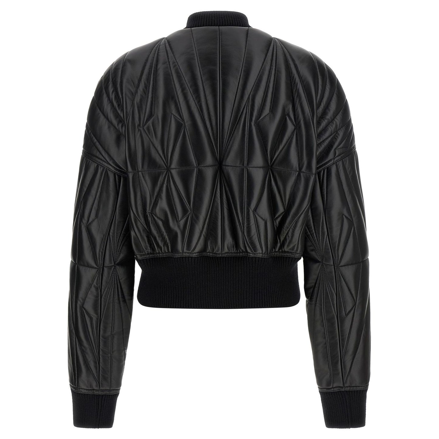 Rick Owens Black Lamb Leather Leather Jacket