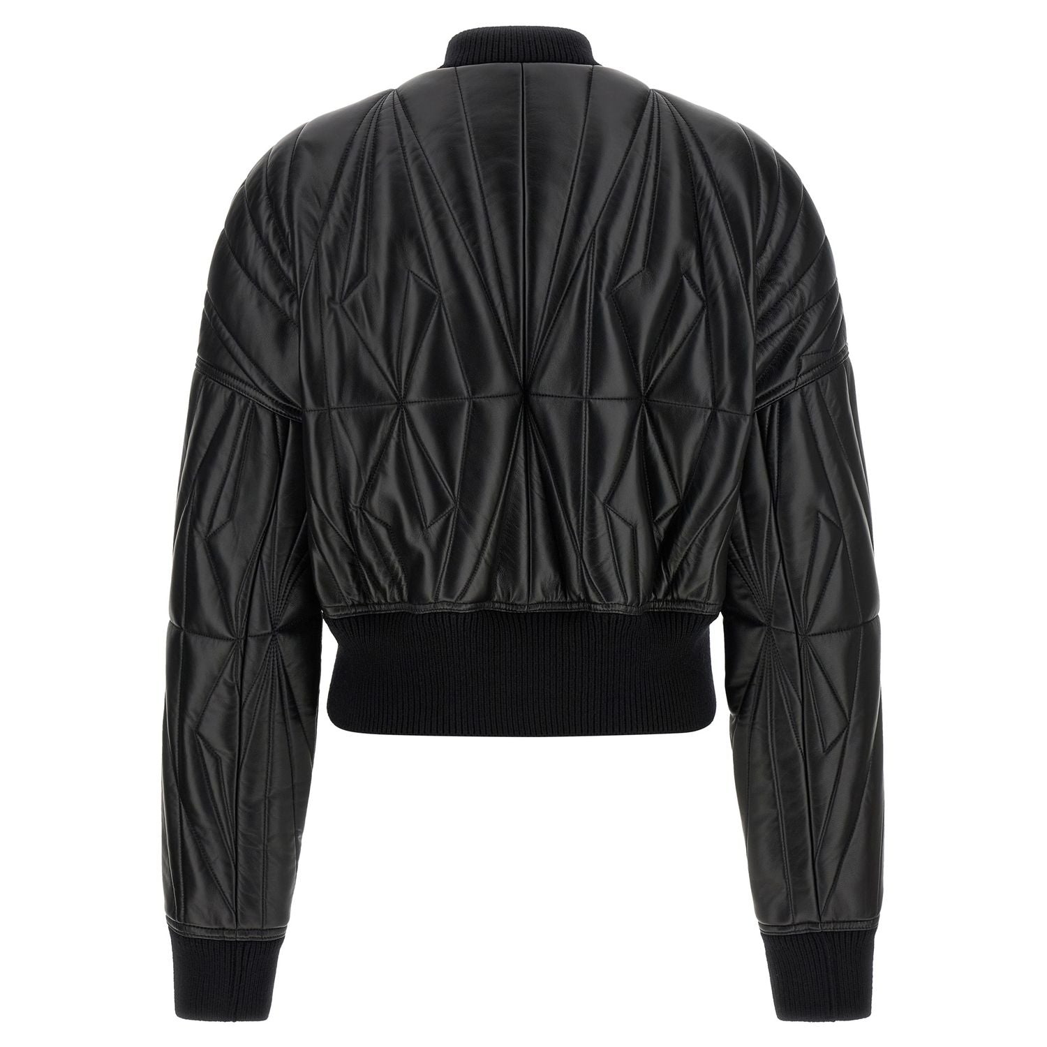 Rick Owens Black Lamb Leather Leather Jacket
