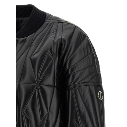 Rick Owens Black Lamb Leather Leather Jacket