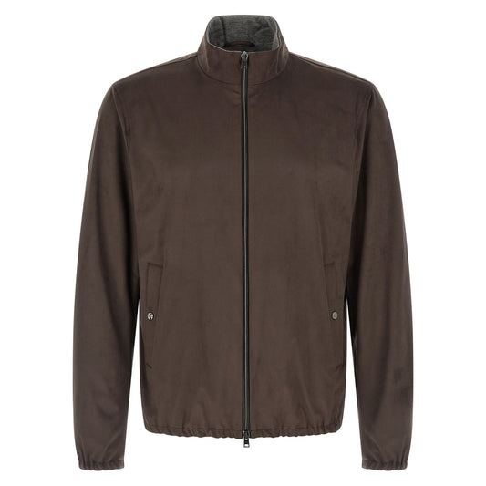 Herno Brown Polyester Jacket