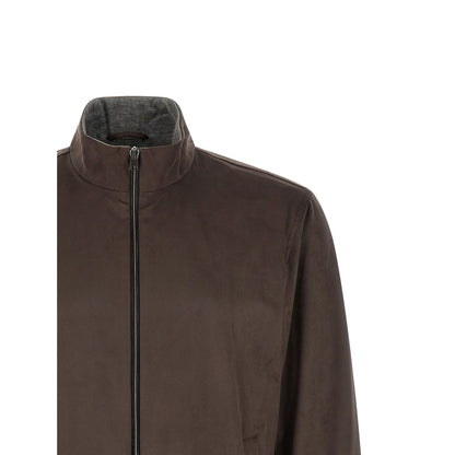 Herno Brown Polyester Jacket