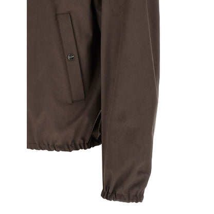 Herno Brown Polyester Jacket