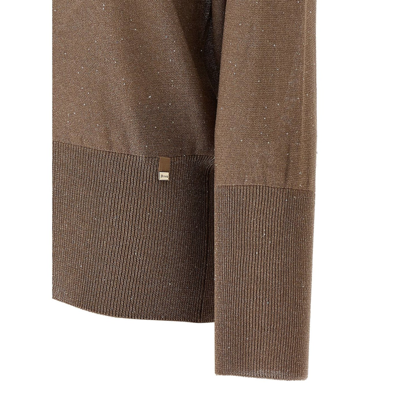 Herno Brown Viscose Cardigan