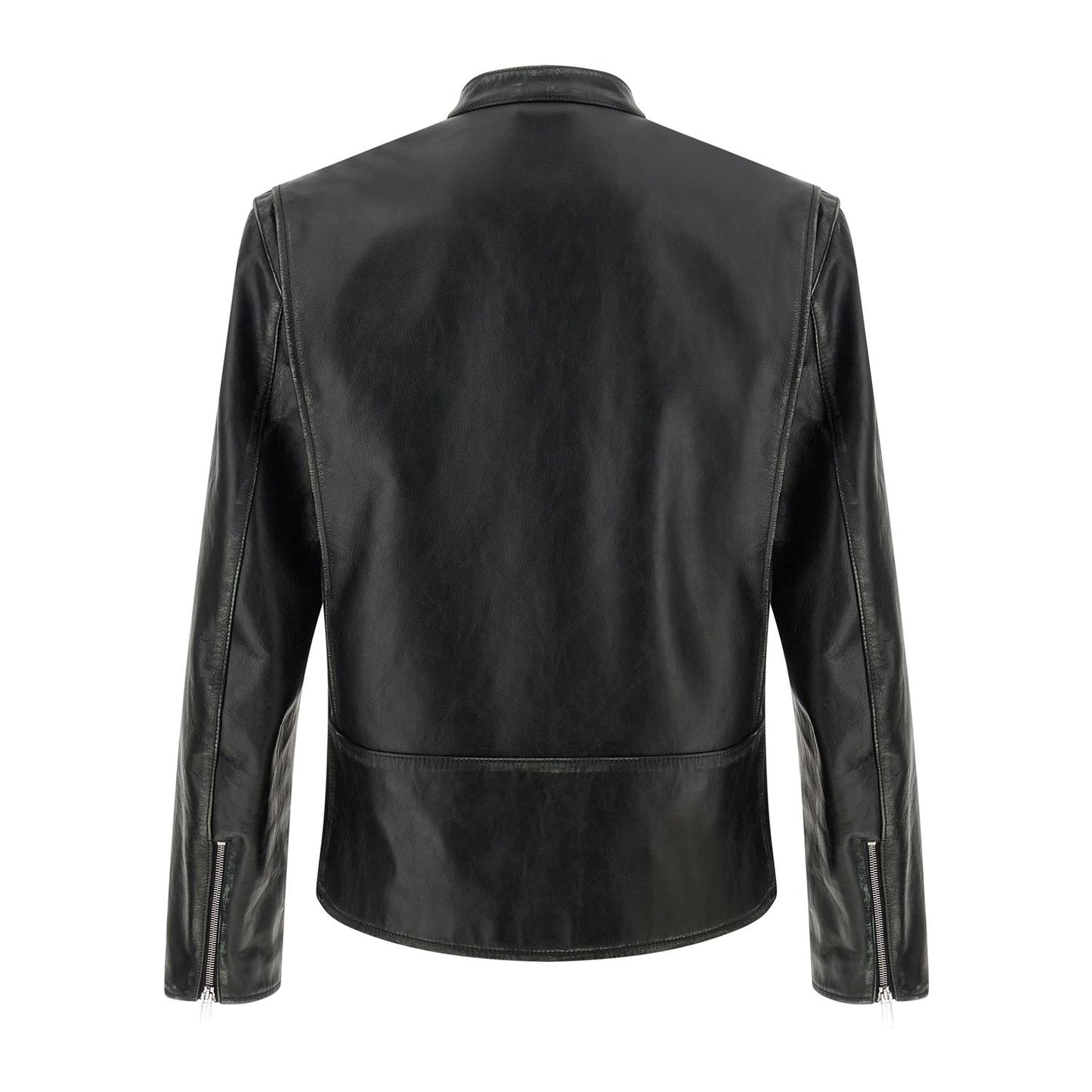 Dsquared² Black Leather Leather Jacket