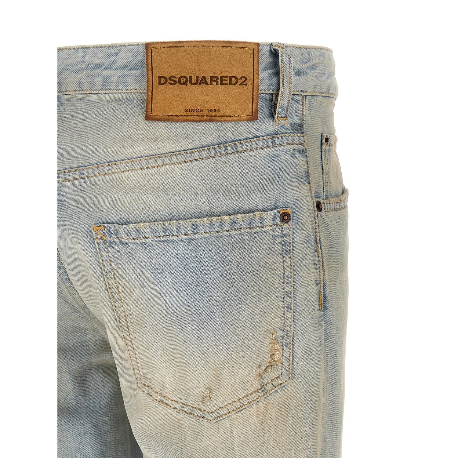 Dsquared² Blue Cotton Jeans Denim