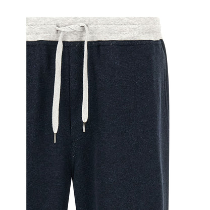 Brunello Cucinelli Blue Cotton Joggers (Workout Pants)