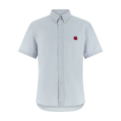Kenzo Blue Cotton Blouse
